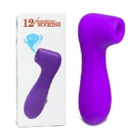 Clitoral Stimulator 12 Speeds Silicone Rechargeable PURPLE